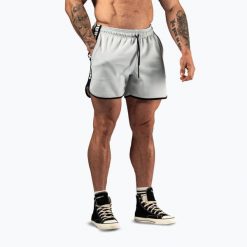 Spodenki treningowe męskie NEBBIA Hero. Szare krótkie spodenki sportowe męskie Nebbia, l, bez wzorów, z bawełny, na fitness i siłownię. Za 229.99 zł.
