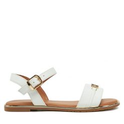 Sandały Tommy Hilfiger. Białe sandały dziewczęce Tommy Hilfiger, bez zapięcia. Za 249.99 zł.