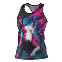Koszulka sportowa damska bez rękawów Tank top EXTREME HOBBY VIVID BULLTERRIER. Czarne obuwie sportowe damskie EXTREME HOBBY, bez wzorów, z elastanu, na fitness i siłownię. Za 139.00 zł.