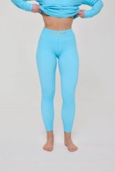Legginsy termoaktywne - Rhythm Is A Dancer damskie. Niebieskie bielizna termoaktywna damska OOSC, s, bez wzorów, z materiału, bez ramiączek, długie. Za 269.99 zł.