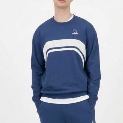Bluza polarowa LE COQ SPORTIF 2520868L Niebieski. Niebieskie bluzy męskie le coq sportif, l, bez wzorów, z polaru, bez kaptura. Za 204.99 zł.