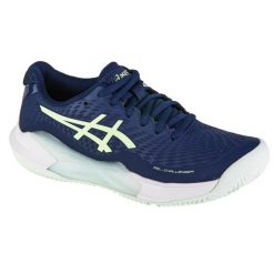 Buty do tenisa damskie, ASICS Gel-Challenger 14 Clay. Niebieskie obuwie sportowe damskie Asics, bez wzorów, z materiału, tenisowe. Za 499.99 zł.