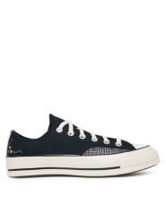 Converse Trampki Chuck 70 Varsity Vines A15549C Czarny. Czarne trampki i tenisówki damskie Converse, bez wzorów, z materiału, bez zapięcia. Za 359.99 zł.