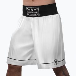 Spodenki treningowe Hayabusa Pro Boxing. Białe krótkie spodenki sportowe męskie HAYABUSA, xl, bez wzorów. Za 329.99 zł.
