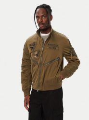 Aeronautica Militare Kurtka bomber 262AB3077UCT04361 Khaki Regular Fit. Brązowe kurtki męskie Aeronautica Militare, m, bez wzorów, z syntetyku, bez kaptura. Za 2,029.00 zł.
