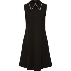 Sukienka z kołnierzykiem bonprix czarny. Czarne sukienki damskie bonprix, eleganckie. Za 149.99 zł.