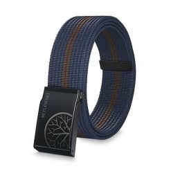 Pasek parciany BETLEWSKI PRC-08_CZ-3 XL granatowy. Niebieskie paski damskie Betlewski, bez wzorów, z materiału. Za 34.99 zł.