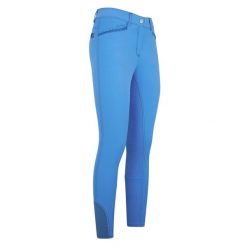 Damskie spodnie jeździeckie z pełnym lejem Imperial Riding El Capone. Niebieskie spodnie materiałowe dla dziewczynek IMPERIAL RIDING, bez wzorów, do jazdy konnej. Za 580.50 zł.
