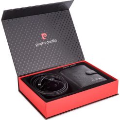 Zestaw upominkowy PIERRE CARDIN - ZG-49 Czarny. Paski damskie marki Pierre Cardin. W wyprzedaży za 179.00 zł.