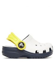 Crocs Klapki Toddler Retro Sport Classic Clog 211265 Biały. Białe buty sportowe chłopięce Crocs, bez wzorów, z tworzywa sztucznego, bez zapięcia. Za 129.99 zł.