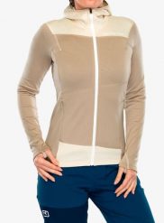 Bluza z kapturem damska Ortovox Fleece Light Hoody. Zielone bluzy damskie ORTOVOX, xs, bez wzorów, z elastanu, z kapturem. Za 691.89 zł.