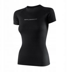 SS1373W Koszulka damska 3D PRO z krótkim rękawem czarny M. Czarne t-shirty damskie Brubeck, m, bez wzorów, bez kołnierzyka. Za 153.57 zł.