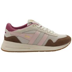 Damskie zamszowe buty sportowe Gola Delta. Białe obuwie sportowe damskie Gola, bez wzorów, z zamszu. Za 420.50 zł.