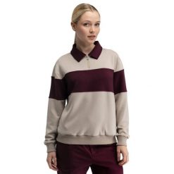Damska bluza golfowa Siroko Eagle-W Sand. Brązowe bluzy damskie SIROKO, s, bez wzorów, z materiału, bez kaptura. Za 254.00 zł.