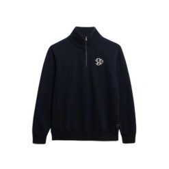 Bluza z zamkiem błyskawicznym Superdry Athletic SD Co. Niebieskie bluzy męskie Superdry., xl, bez wzorów, bez kaptura. Za 342.85 zł.