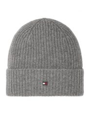 Tommy Hilfiger Czapka Th Flag AM0AM14535 Szary. Szare czapki i kapelusze damskie Tommy Hilfiger, na zimę, bez wzorów, z kaszmiru. Za 369.99 zł.