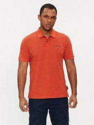 Napapijri Polo Elbas NP0A4GDL Pomarańczowy Regular Fit. Brązowe koszulki polo męskie Napapijri, m, bez wzorów, z bawełny, bez ramiączek. Za 209.99 zł.