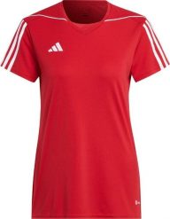 Adidas Koszulka damska adidas Tiro 23 League Jersey czerwona HT6549 M. Czerwone t-shirty damskie Adidas, m, bez wzorów, z jersey, bez kołnierzyka. Za 93.94 zł.