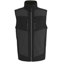 Męska Kamizelka Softshell EVolve. Czarne kurtki sportowe męskie Regatta, m, bez wzorów, z softshellu, trekkingowe. Za 169.99 zł.