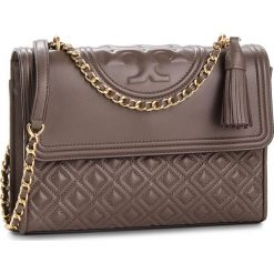 Torebka TORY BURCH - Fleming Convertible Shoulder Bag 43833 Silver Maple 963. Brązowe torebki do ręki damskie Tory Burch, ze skóry. Za 2,169.00 zł.