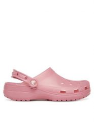 Crocs Klapki Classic Frosted Clog 210928 Różowy. Czerwone klapki damskie Crocs, bez wzorów, z tworzywa sztucznego, bez obcasa. Za 159.99 zł.