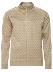 Guess Bluza Z6YQ16 K4620 Beżowy Regular Fit. Brązowe bluzy męskie Guess, m, z aplikacjami, z syntetyku, bez kaptura. Za 524.99 zł.