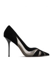 Eva Minge Szpilki EO-YARA-LT2019-7 Czarny. Czarne półbuty damskie Eva Minge, bez wzorów, z materiału, bez obcasa, bez zapięcia. Za 429.99 zł.