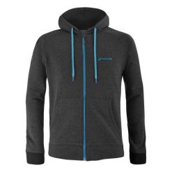 Bluza sportowa chłopięca Babolat Exercise Hood Jacket Boy. Czarne bluzy dla chłopców BABOLAT, bez wzorów, bez ramiączek, bez kaptura. Za 209.99 zł.
