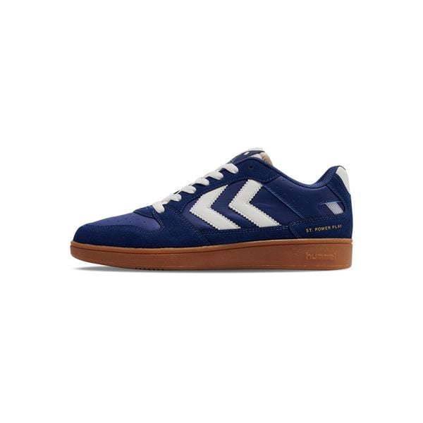 Sneakersy Hummel St. Power Play SP. Niebieskie obuwie sportowe damskie Hummel, bez wzorów. Za 303.00 zł.