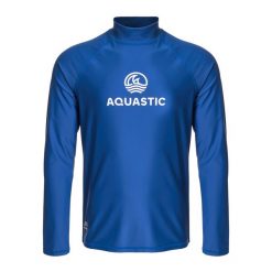 Longsleeve do pływania AQUASTIC UV 50+ UPF Rimos. Niebieskie kąpielówki męskie AQUASTIC, m, bez wzorów, do pływania. Za 59.99 zł.