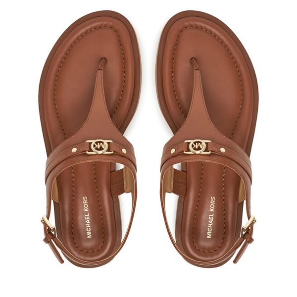 Sandały MICHAEL Michael Kors. Brązowe sandały damskie MICHAEL Michael Kors, bez wzorów, bez obcasa, na płaskiej podeszwie, bez zapięcia. Za 369.99 zł.