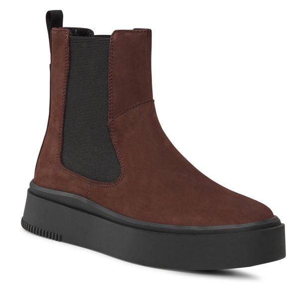 Sztyblety Vagabond Shoemakers. Brązowe botki damskie Vagabond Shoemakers, bez obcasa, na płaskiej podeszwie, bez zapięcia. Za 639.99 zł.