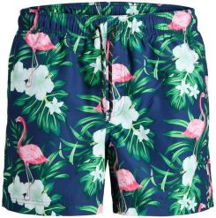 Jack & Jones Jack&Jones męskie kąpielówki JWHARUBA SWIM PRINTS SHORTS 12206537 NAVY BLAZER FLAMINGO XL. Niebieskie kąpielówki męskie Jack & Jones, m, bez wzorów. Za 99.99 zł.