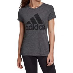 Koszulka sportowa damska Adidas Winners. Szare koszulki sportowe damskie Adidas, xs, bez wzorów, z bawełny, bez kołnierzyka, bez ramiączek. Za 81.00 zł.