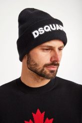 Czapka męska wełniana DSQUARED2. Czapki i kapelusze męskie Dsquared2, bez wzorów, z wełny. Za 1,169.00 zł.