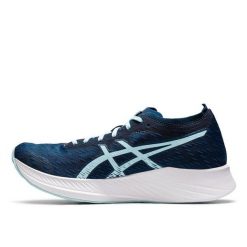 Buty do biegania damskie Asics Magic Speed. Niebieskie obuwie sportowe damskie Asics, bez wzorów, do biegania. Za 534.00 zł.