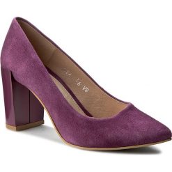 Półbuty BALDACCINI - 605400-E Zamsz Śliwka. Fioletowe półbuty damskie Baldaccini, ze skóry, eleganckie. W wyprzedaży za 169.00 zł.