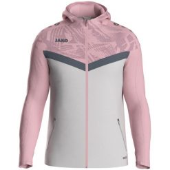 Damska bluza dresowa z kapturem zapinana na zamek błyskawiczny Jako Iconic. Czerwone bluzy sportowe damskie Jako, bez wzorów, z dresówki, z kapturem. Za 386.50 zł.