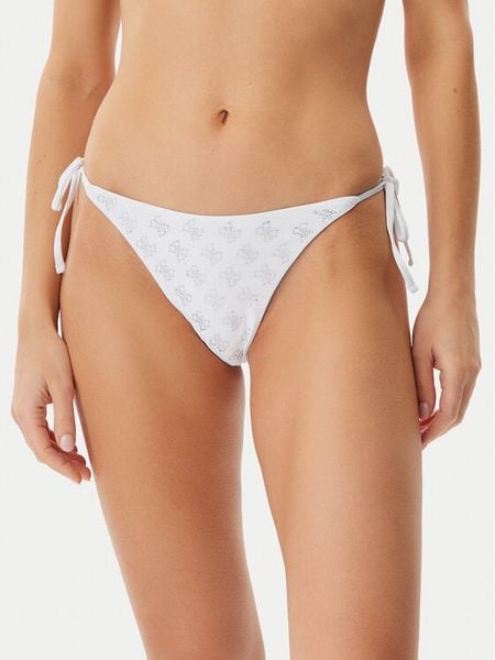 Guess Dół od bikini E5GO11 MC040 Biały. Białe bikini damskie Guess, m, z aplikacjami. Za 169.99 zł.