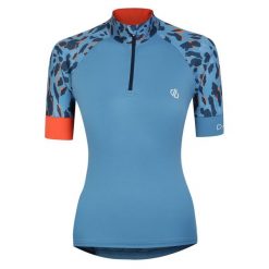 Damska Koszulka Rowerowa Follow Through. Niebieskie koszulki sportowe damskie Dare 2b, bez wzorów, bez kołnierzyka, bez ramiączek, rowerowe. Za 54.99 zł.