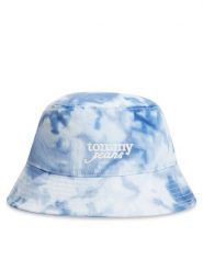 Tommy Jeans Kapelusz Bucket Tiedye AW0AW18834 Niebieski. Niebieskie czapki i kapelusze damskie Tommy Jeans, bez wzorów, z bawełny. Za 229.99 zł.