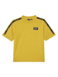 EA7 Emporio Armani T-Shirt 7B000054 AF10378 U7036 Żółty Regular Fit. Żółte t-shirty dla chłopców EA7 Emporio Armani, bez wzorów, z bawełny, bez ramiączek. Za 119.99 zł.
