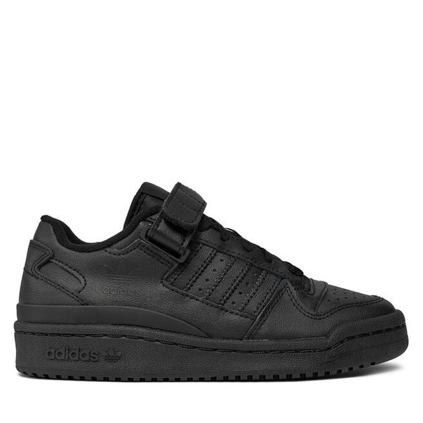 Sneakersy adidas. Czarne trampki i tenisówki chłopięce Adidas, bez wzorów, bez zapięcia. Za 269.99 zł.