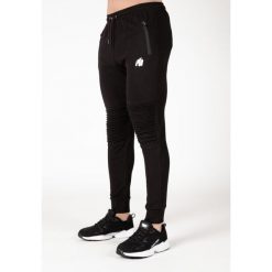 Spodnie fitness męskie Gorilla Wear Delta Pants. Czarne spodnie sportowe męskie GORILLA WEAR, m, bez wzorów, z bawełny, na fitness i siłownię. Za 238.50 zł.