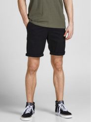 Jack & Jones Szorty materiałowe Dave 12182549 Czarny Regular Fit. Czarne szorty męskie Jack & Jones, l, bez wzorów, z bawełny. Za 99.99 zł.