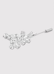 PAKO LORENTE - Srebrna szpilka do marynarki męskiej kwiaty. Szare marynarki męskie Pako Lorente, bez wzorów, młodzieżowe. Za 119.99 zł.