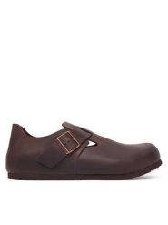 Birkenstock Półbuty London 166531 Brązowy ciemny. Brązowe półbuty na co dzień męskie Birkenstock, ze skóry, bez zapięcia. Za 719.99 zł.