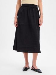 Opus Spódnica midi Kobiety Sztuczne włókno czarny, 36. Czarne spódnice damskie Opus, na lato, uniwersalny, bez wzorów, z włókna, midi. Za 399.95 zł.
