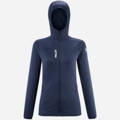 Bluza damska termiczna MILLET W Lokka Hoodie Iii granatowy. Niebieskie bluzy sportowe damskie Millet, s, bez wzorów, bez kaptura, trekkingowe. W wyprzedaży za 442.25 zł.