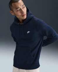 Bluza męska Nike Club BB. Niebieskie bluzy męskie Nike, m, bez wzorów, z bawełny, bez kaptura. Za 259.99 zł.